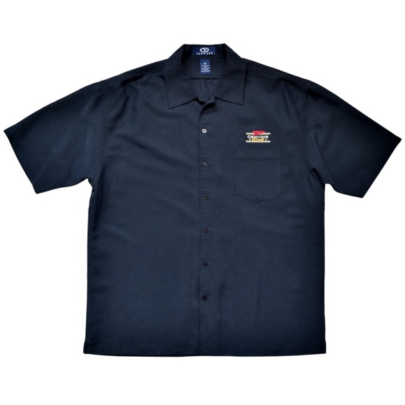 Vantage Other - Vintage 90s Miller Genuine Draft Beer Men's Large Vantage Black Camp Work Shirt